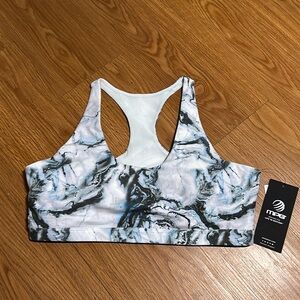 MPG Exert “Oil Paint Marble Teal” Sports Bra NWT